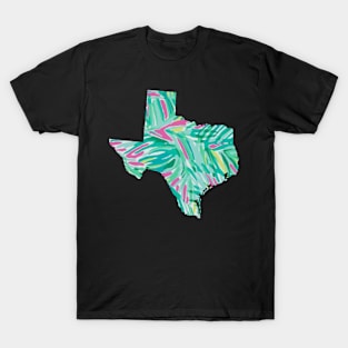 Texas State Preppy Pastel Floral T-Shirt